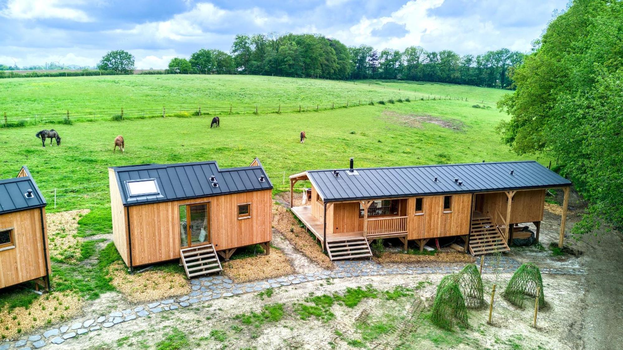 Les Cabanes Champetres - Le Domaine Des Trois Tilleuls Villers-la-Ville Ngoại thất bức ảnh